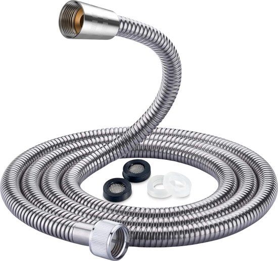 Universele doucheslang RVS - 1,75 m - Zilver