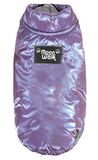 MoonWalk regenjas voor honden met extra vulling, klittenbandsluiting en linnen gat. Beschermt tegen regen en kou, maximaal comfort en verstelbare pasvorm, violet, S