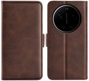 MobyDefend Luxe Wallet Book Case voor Xiaomi 17 Ultra - Bruin