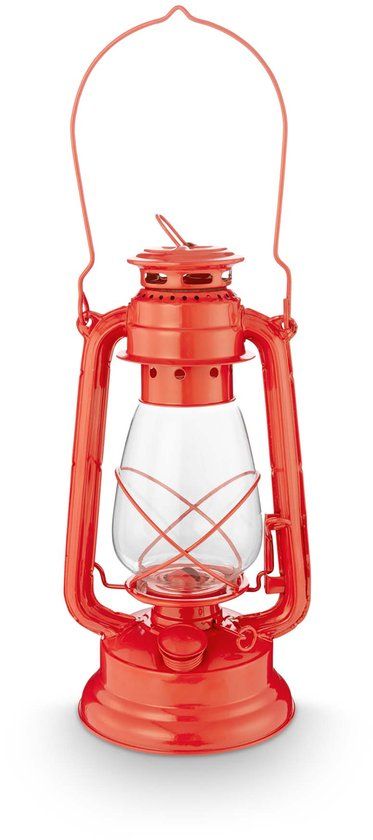 vtwonen Olielamp - Metaal - Rood - 17x33cm