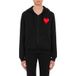 Moschino Sweatshirt en coton biologique à imprimé cœur gonflable Noir