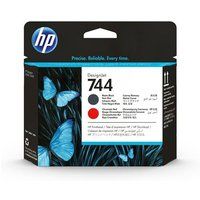 HP 744 - Zwart, chroomrood - printkop