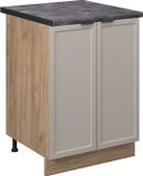 Vicco Fame-Line Keukenonderkast – 60 cm, WB Antraciet GrijsBeige