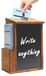 Boîte à suggestions en bois verrouillable avec tableau noir