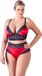Cottelli Collection Lingerie Set - Rood/Zwart - Maat 2XL