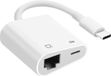 Avizar Adaptateur USB-C vers Ethernet + USB C Blanc