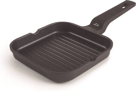 Lacor Mini Grillpan - 14 x 14 cm | Zwart