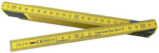 BMI Duimstok lengte 2 m mm/cm EG III hout geel