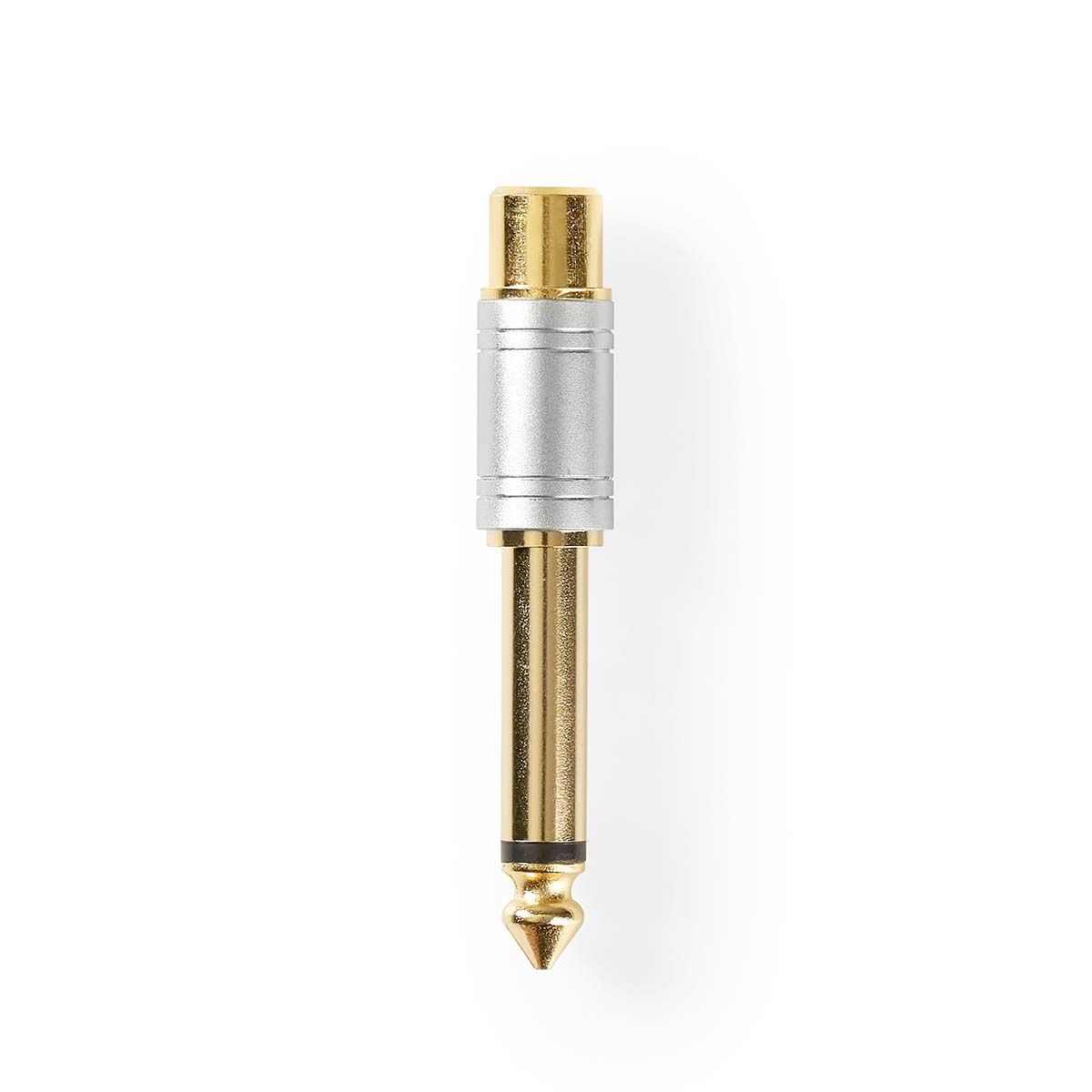 Nedis 6.35mm Male to 6.35mm Female Adapter - Silver