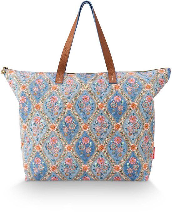 Pip Studio Tilda Reistas Dames Weekendtas Ornamento Blauw