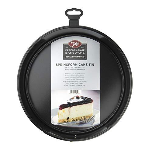 Tala Prestaties, 25cm Springform Ronde Cake Tin, Professioneel Gauge Carbon Staal met Whitford Eclipse Non-Stick Coating, Losse Base, Easy Release Cake Pan, Ideaal voor cakes, taarten en cheesecakes