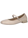 Caprice Dames Ballerina 9-22100-44 Beige Leer G-breedte Maat 40 EU