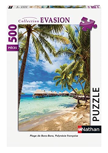Nathan Puzzel 500 delen strand Bora, Franse polynesië volwassenen, 4005556872473