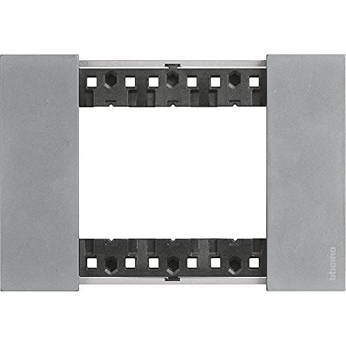 BTicino Living Now Placca 3 modules van Zama, Moon - 8005543616314
