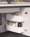 OEM Bol Schuifmanden voor Keuken of Badkamer - Kastorganizer - 2 Stuks - Wit - Kunststof