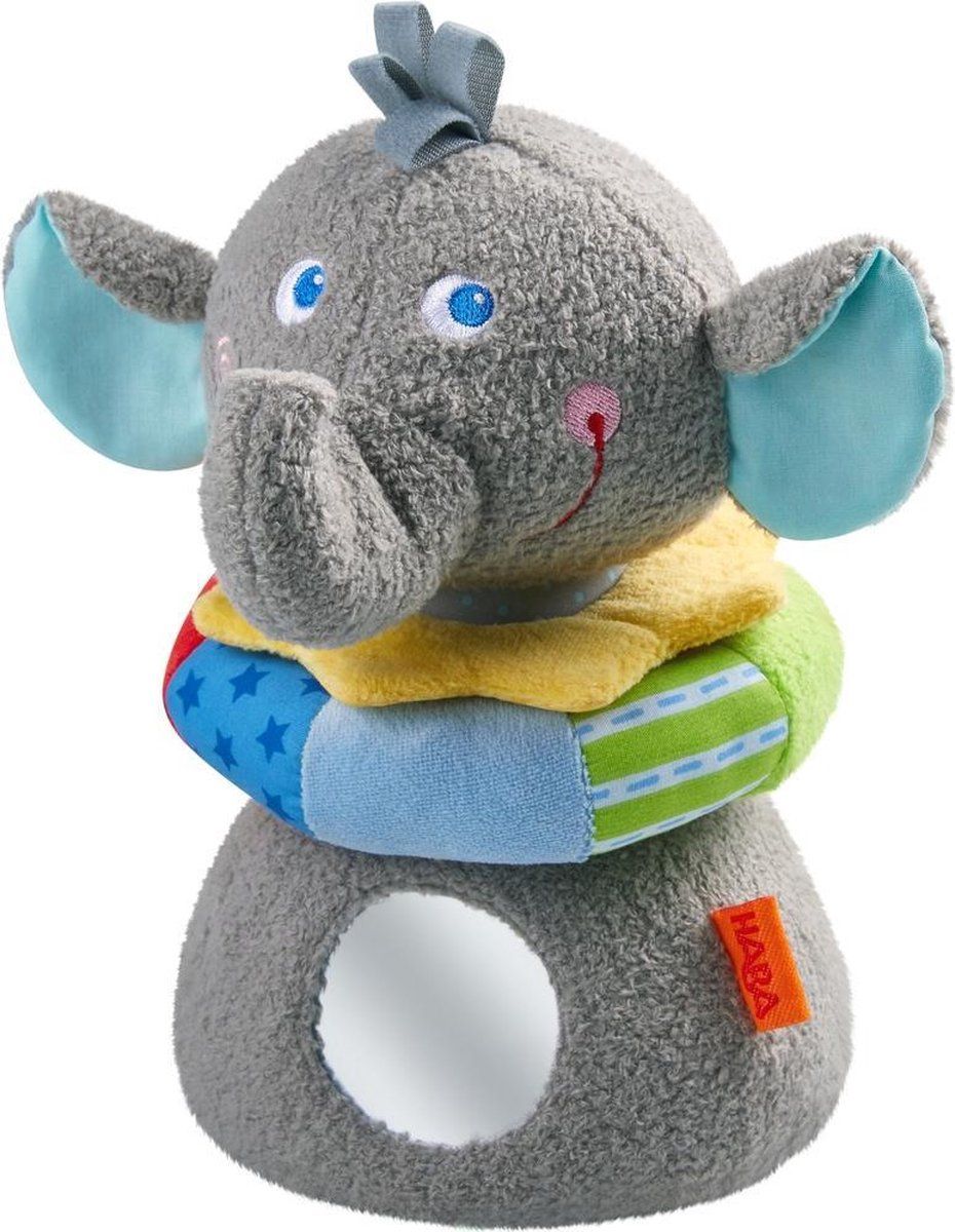 Haba Stapelfiguur Olifant Eric Junior Pluche Grijs 5-delig
