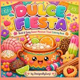 Dulce Fiesta: Bold and Easy Mexican Treats Coloring Book