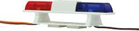 Jamara Dubbel Vierkant Rood/Blauw Auto LED Signaal Licht