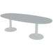 Quadrifoglio Vergadertafel ovaal blad lengte 240 cm 2 poten