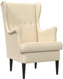vidaXL Fauteuil Crèmekleurig Stof