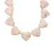Lucardi Dames Stainless steel kralenketting hart voor dames - Ketting - Staal - Goudkleurig - 47 cm