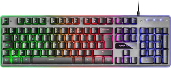 Mars Gaming MK220FR Gaming Mechanisch Toetsenbord Frans AZERTY Zwart