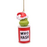 Kurt S. Adler Le Grinch Qui Hash 8cm Red Plastic Christmas Bauble