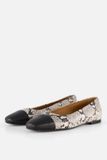 Linea Zeta Snake Ballerina's zwart Leer - Maat 41
