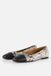 Linea Zeta Snake Ballerina's zwart Leer - Maat 41