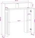 vidaXL Haardombouw Grijs Sonoma 102 x 18 x 100,5 cm Bewerkt hout