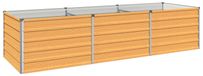 Lit de jardin en bois naturel 242 x 80 x 55 cm