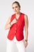 MS Mode Gilet Lang gilet Rood