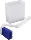 Maximex Toiletborstel met houder en zuignappen, wit