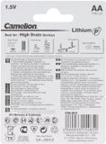 Camelion Lithiumbatterij AA, Mignon, FR6, 1,5V, blister van 2