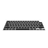 kwmobile Keyboard Cover Compatible with Apple Macbook Air 13.6 M3 2024 A3113 - Keyboard Cover US English QWERTY - Black