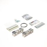 Geze Set glasklemplaten zilverkleur EV1 30mm, voor glazen deuren