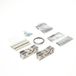 Geze Set glasklemplaten zilverkleur EV1 30mm, voor glazen deuren