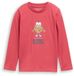 Tom Tailor - T-shirt met lange mouwen en interactieve print - Maat 128/134 - Berry Red