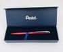 Pentel BL2007 EnerGel Gel roller, hoogwaardig, intrekbaar, 0,7 mm punt, metalen behuizing, mat, rood, geschenkdoos