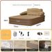 StarTech Camping luchtbed voor 2 personen - Opblaasbaar luchtbed - Ingebouwde pomp - Automatisch zelfopblazend - Dik PVC - Afmetingen 203x152x48 cm - Geschikt voor binnen- en buitengebruik - Bruin