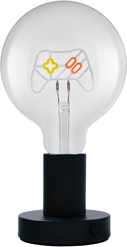 Osram 1906 Letter LED tafellamp controller belettering, neon, 1,2W, E27, zwart, koel wit, textielkabel