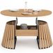Idmarket Table Basse Relevable Ovale 110 Cm