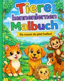 Tierische Entdeckungsreise - Malbuch zum Kennenlernen der Tierwelt: Fröhliche Ausmalbilder rund um die Tierwelt - Kreativer Malspaß für kleine und große Entdecker