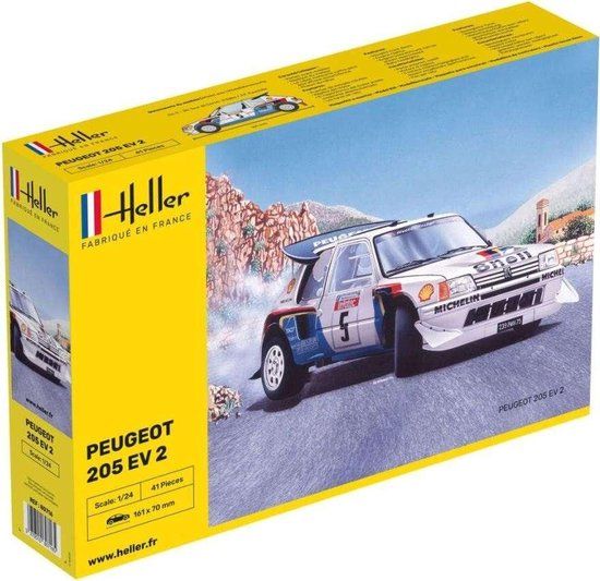 Heller 80716 Peugeot 205 EV 2 Model Kit 1:24 Scale