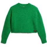Superdry - Vintage korte gebreide trui met textuur - Dames - Groen