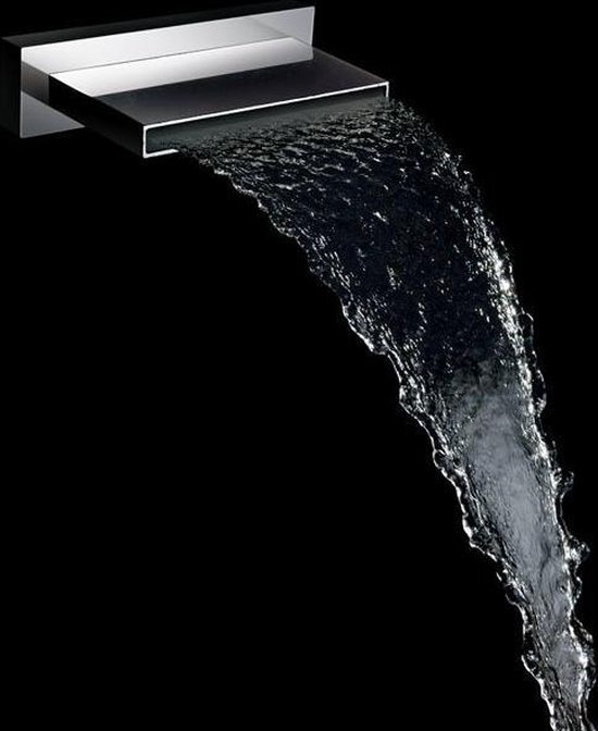 Wiesbaden Hoofddouche ABS Waterval Bad Uitloop Verchroomd Messing 20x2.2cm