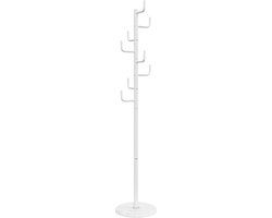 vidaXL Kapstok - 183 cm - Gepoedercoat - IJzer - Wit