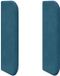 vidaXL Hoofdbord oor blauw 40,5 x 40,5 x 4 cm fluweel