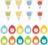 Haza - Verjaardag 7 jaar feestartikelen pakket vlaggetjes/ballonnen