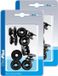 ProPlus Porte-câble - 20x - rond - noir - plastique - 19/25 x 13 mm